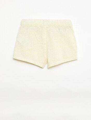 Short en coton et lin