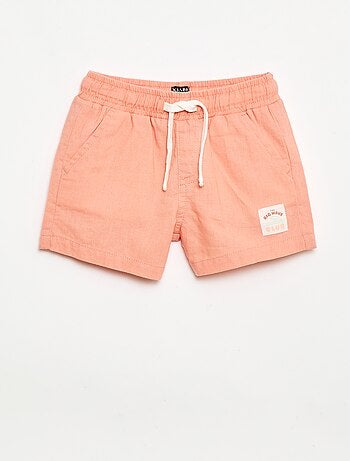 Short en coton et lin