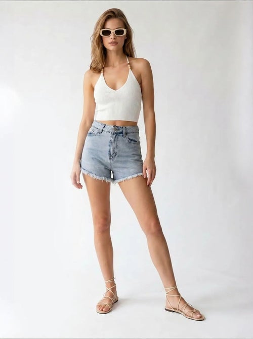 Short en coton mixray - Kiabi Short en coton mixray - Kiabi