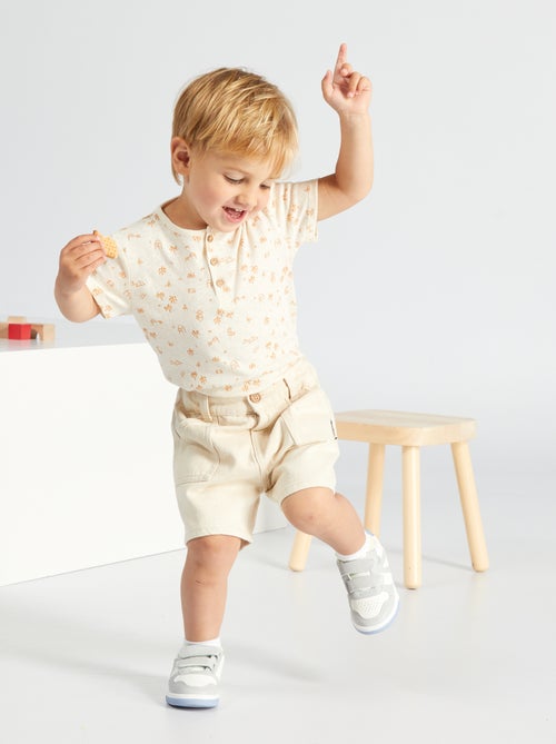 Short en coton twill et larges poches - Kiabi