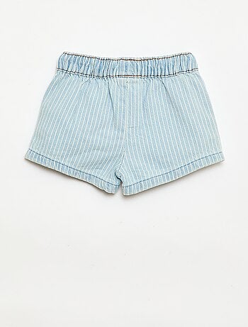 Short en denim avec cordons