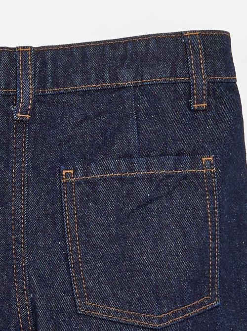 Short en denim avec effet plissé - Kiabi
