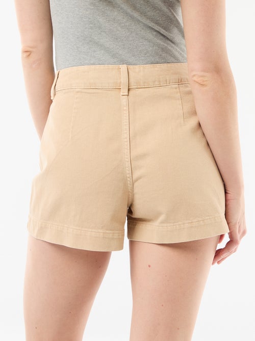 Short en denim avec poches tressées - Kiabi