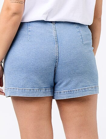 Short en denim avec poches tressées