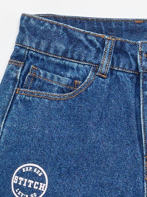 Short en denim 'Stitch' - Kiabi