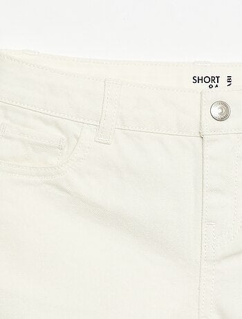 Short en denim taille haute