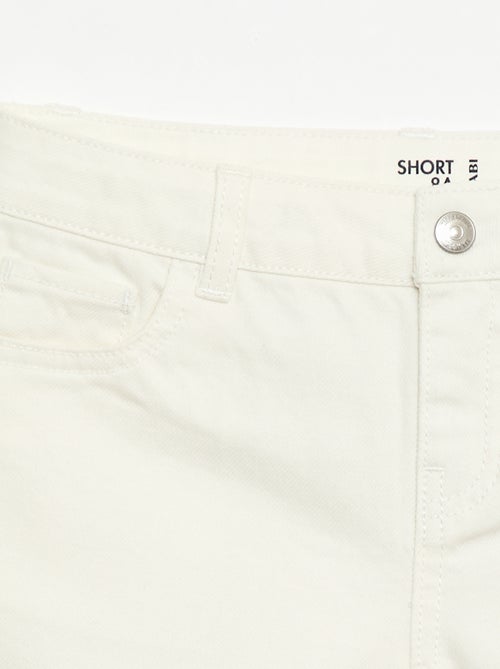Short en denim taille haute - Kiabi