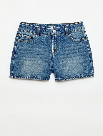 Short en denim taille haute