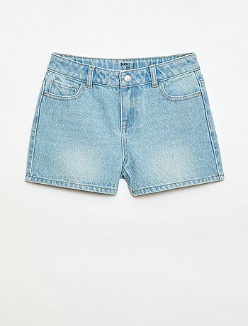 Short en denim taille haute