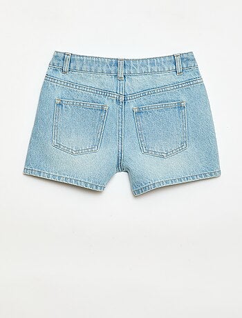 Short en denim taille haute