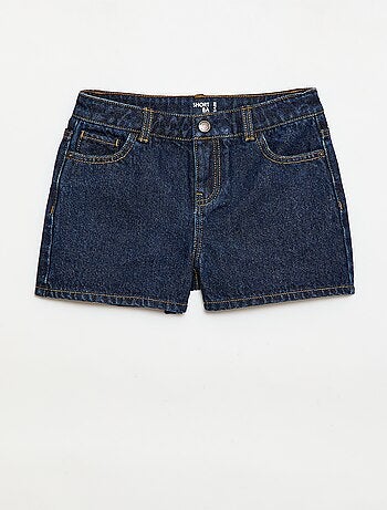 Short en denim taille haute