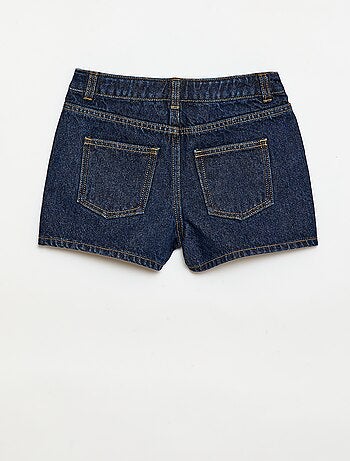 Short en denim taille haute