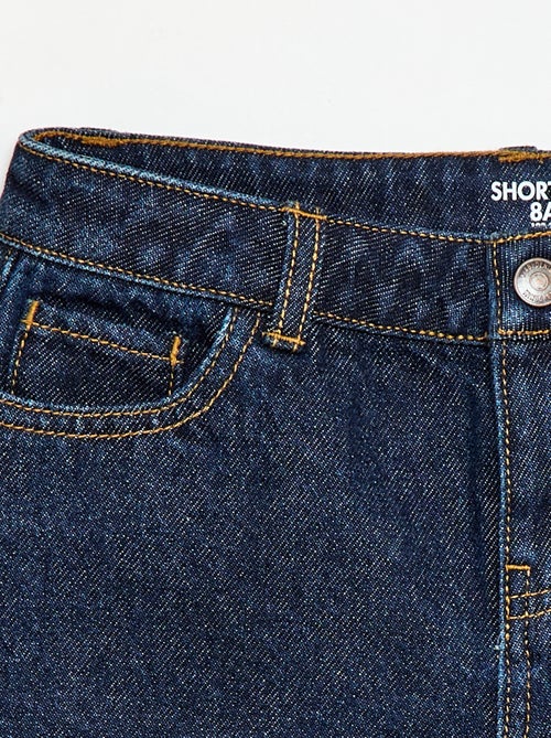 Short en denim taille haute - Kiabi