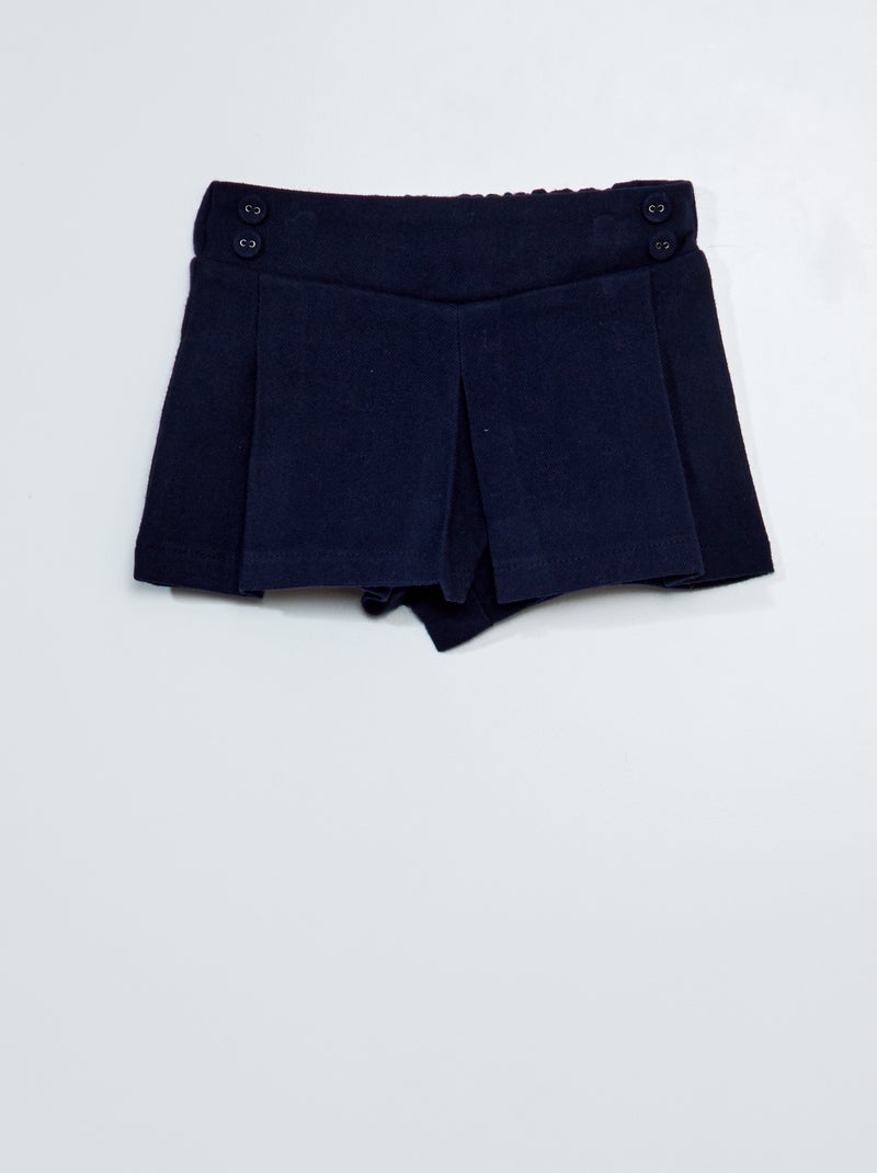 Short en flanelle Bleu - Kiabi