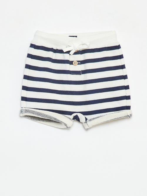 Short en french terry imprimé - Kiabi