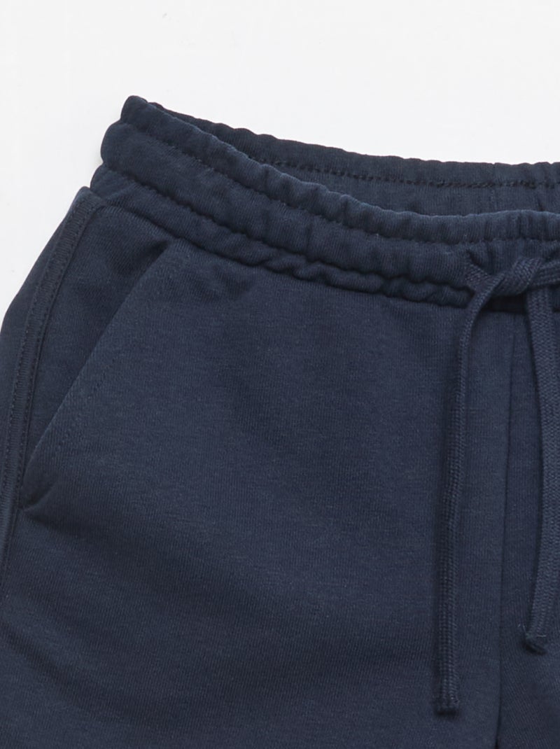 Short en french terry uni Bleu - Kiabi