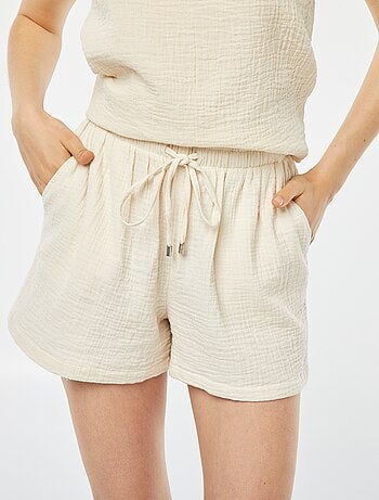 Short en gaze de coton