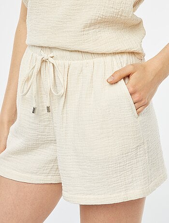Short en gaze de coton