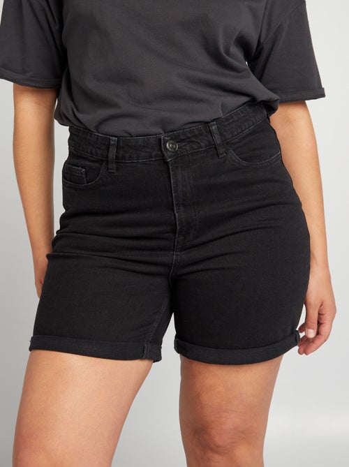 Short en jean à taille haute - Kiabi