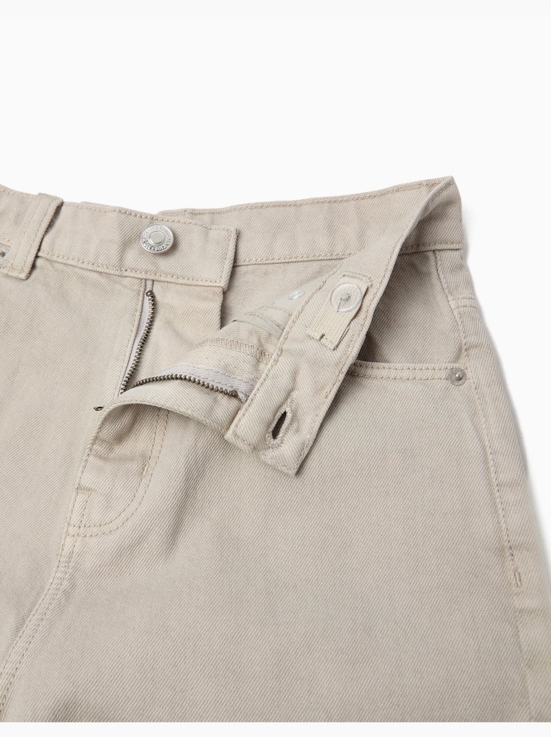 Short en jean ample, MO Fashion Beige - Kiabi