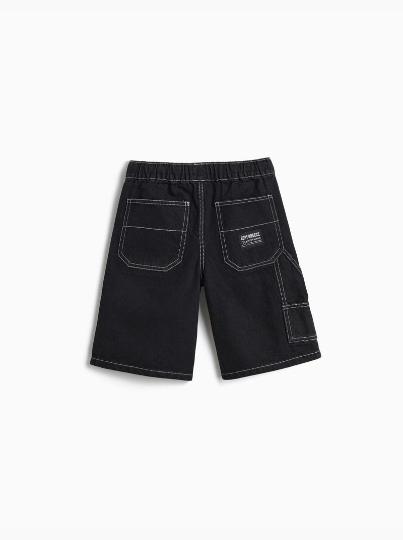 Short en jean ample, MO Fashion Noir - Kiabi