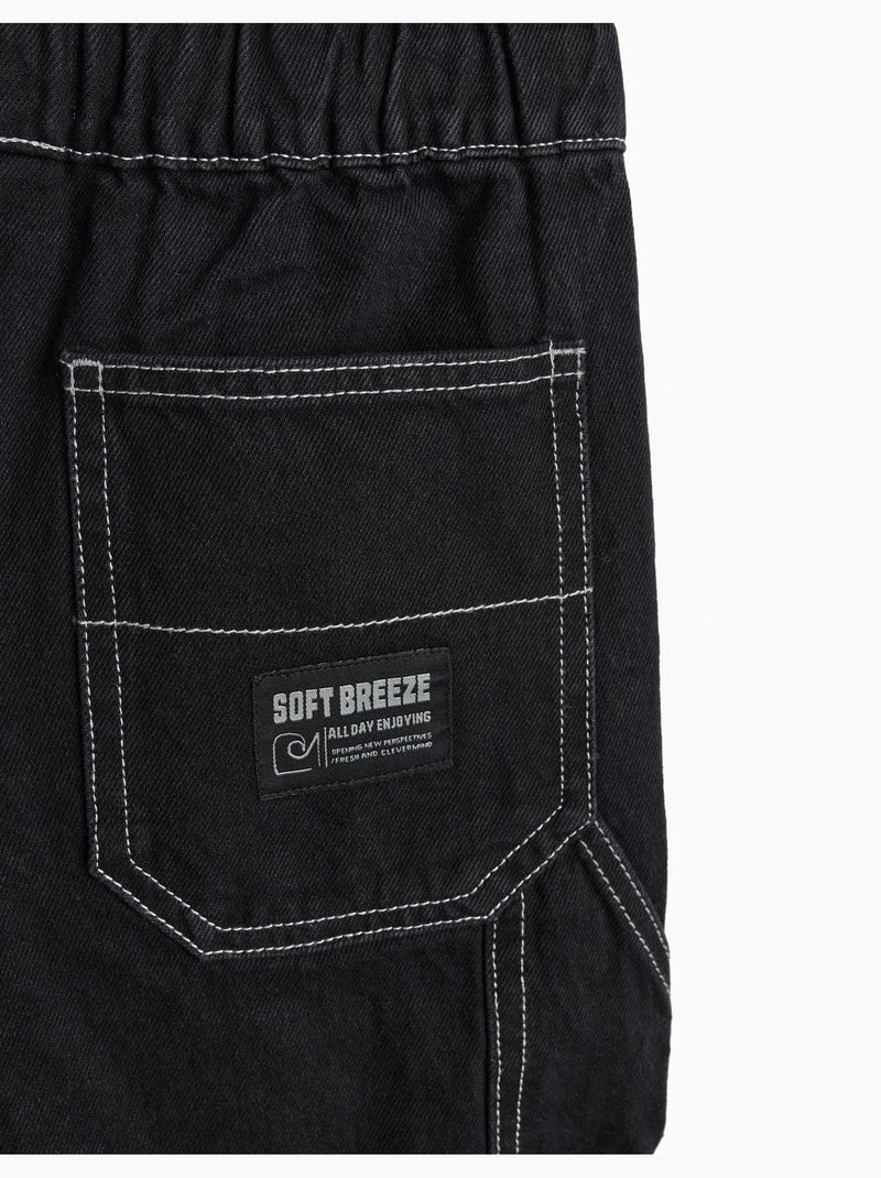Short en jean ample, MO Fashion Noir - Kiabi
