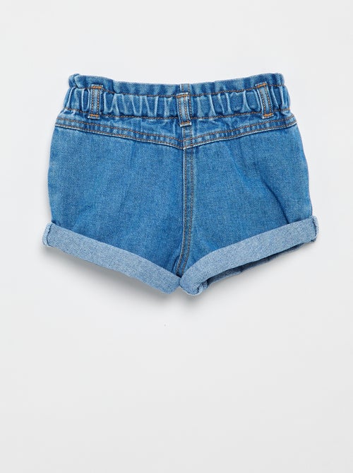Short en jean avec motif cœur - Kiabi Short en jean avec motif cœur - Kiabi