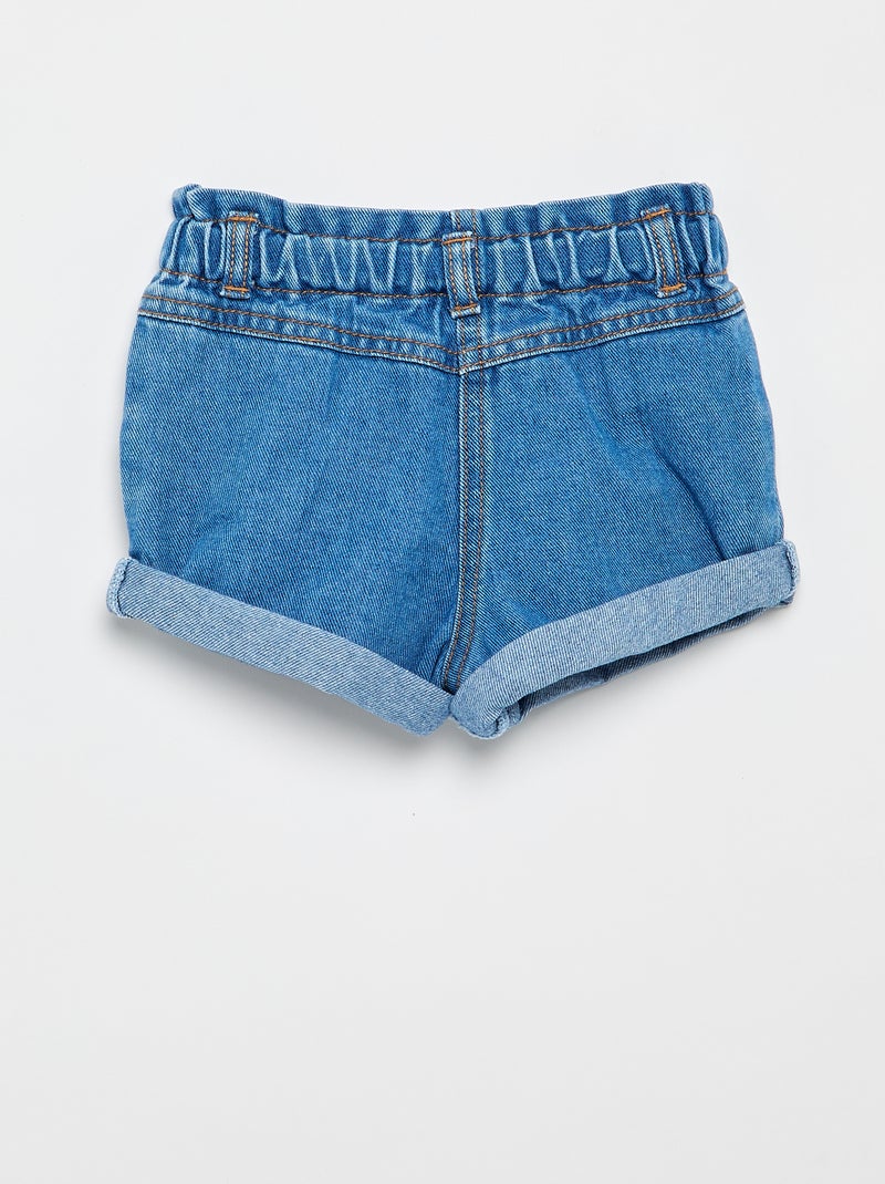 Short en jean avec motif cœur Rouge - Kiabi