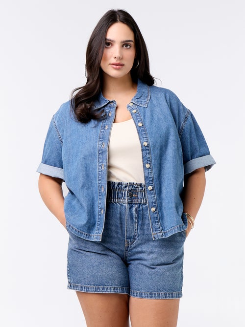 Short en jean avec poches - Kiabi