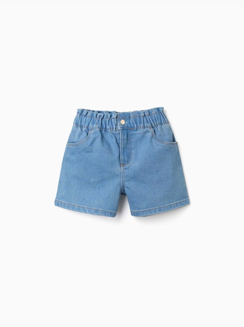 Short en jean avec taille paperbag - Kiabi Short en jean avec taille paperbag - Kiabi