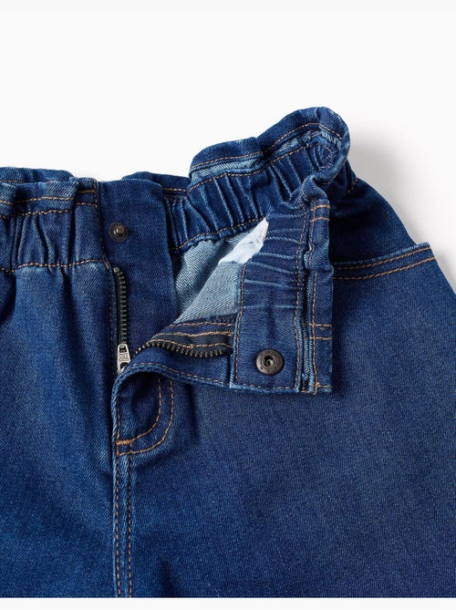 Short en jean avec taille paperbag et poches - Kiabi Short en jean avec taille paperbag et poches - Kiabi