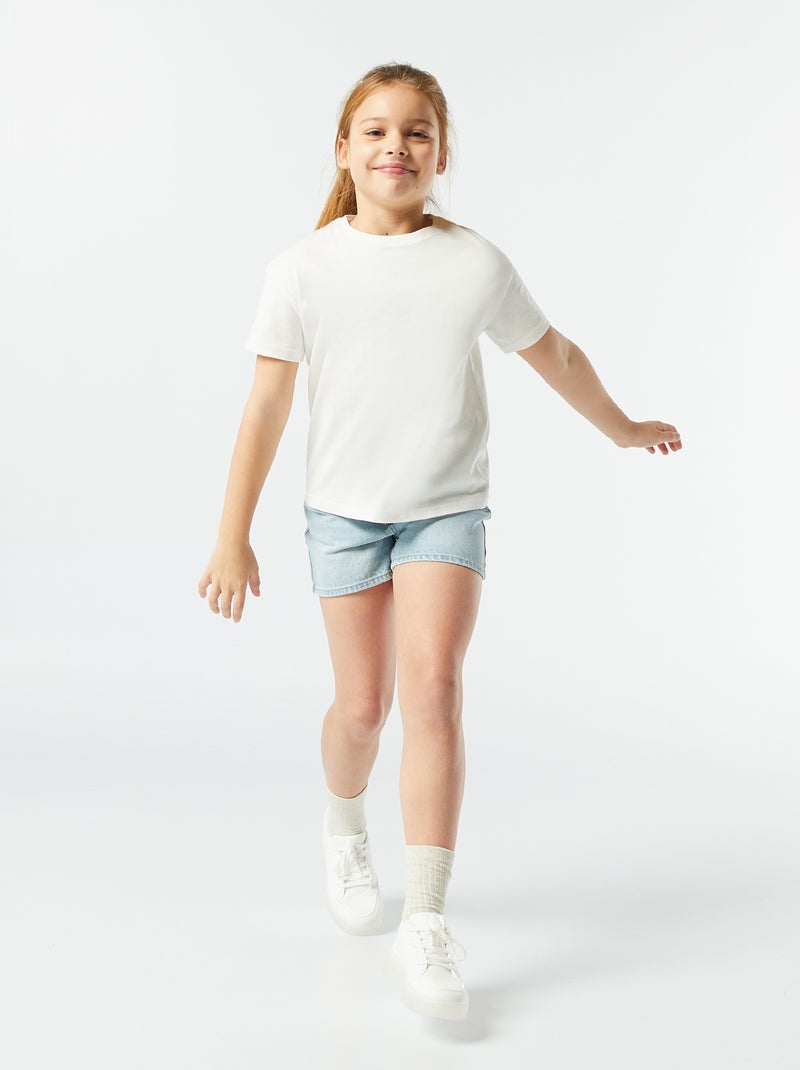 Short en jean BLEU - Kiabi