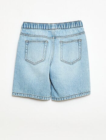 Short en jean élastiqué