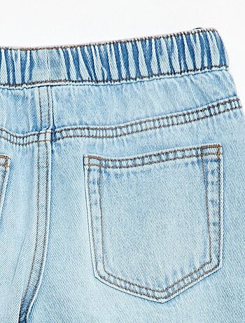 Short en jean élastiqué