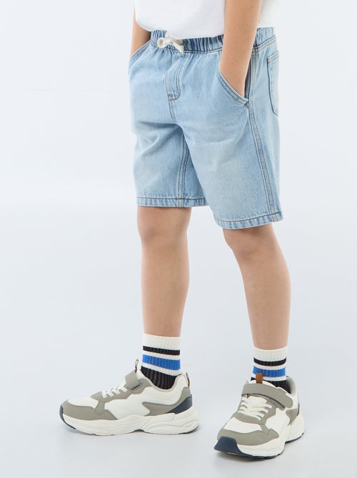 Short en jean élastiqué - Kiabi