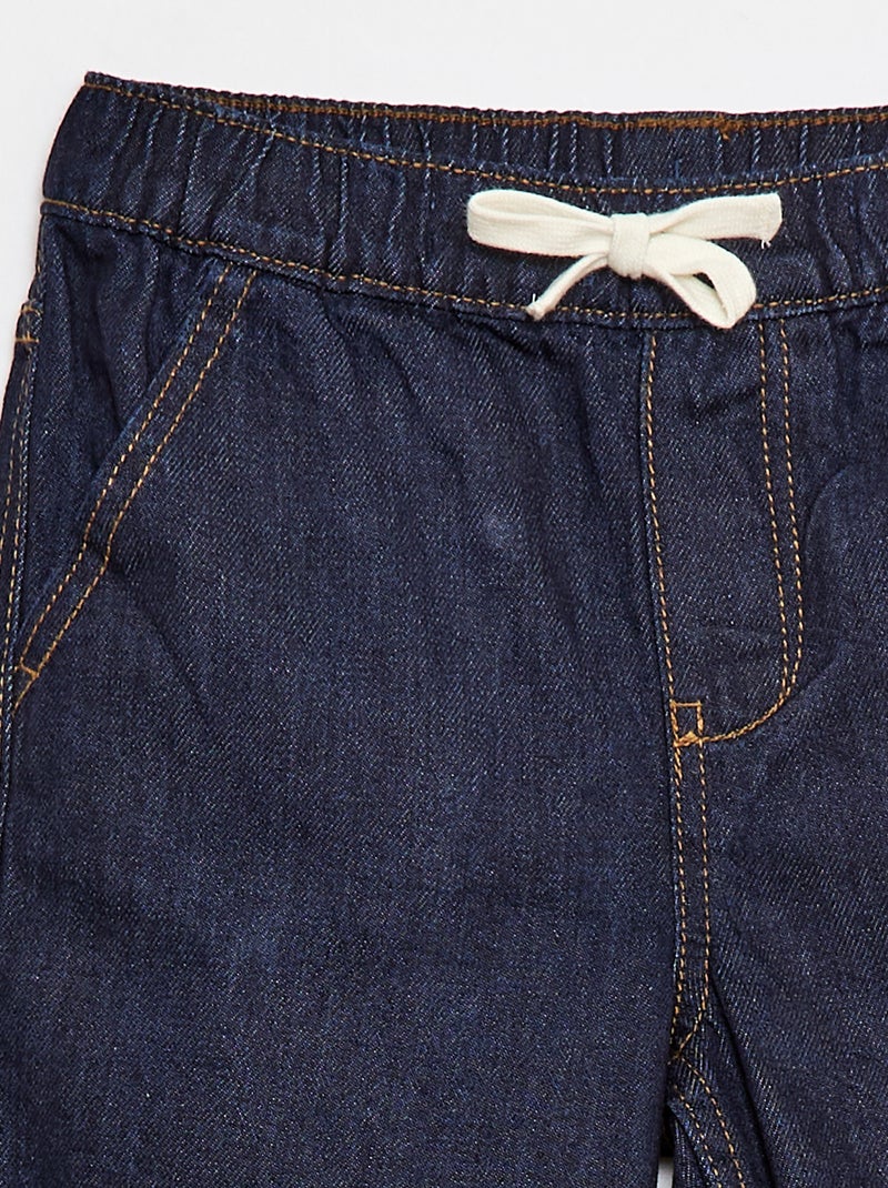 Short en jean élastiqué Bleu - Kiabi