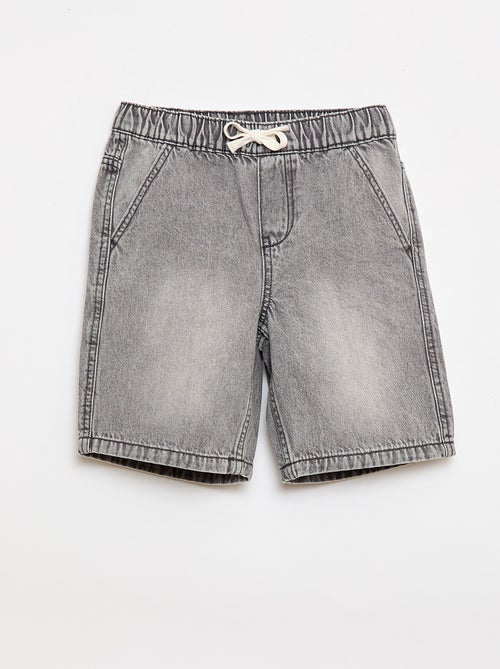 Short en jean élastiqué - Kiabi