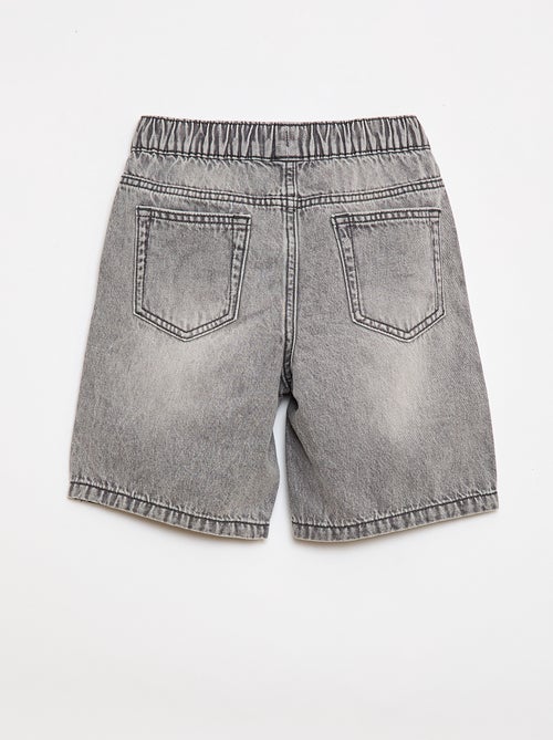 Short en jean élastiqué - Kiabi
