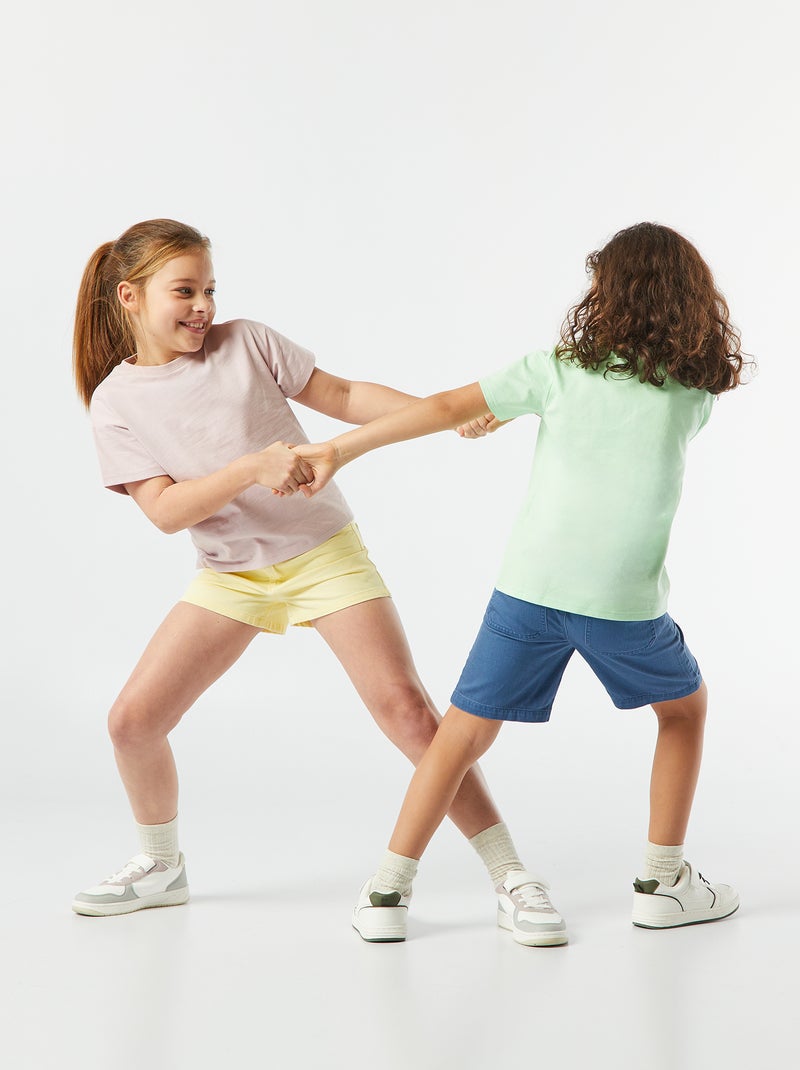 Short en jean Jaune - Kiabi