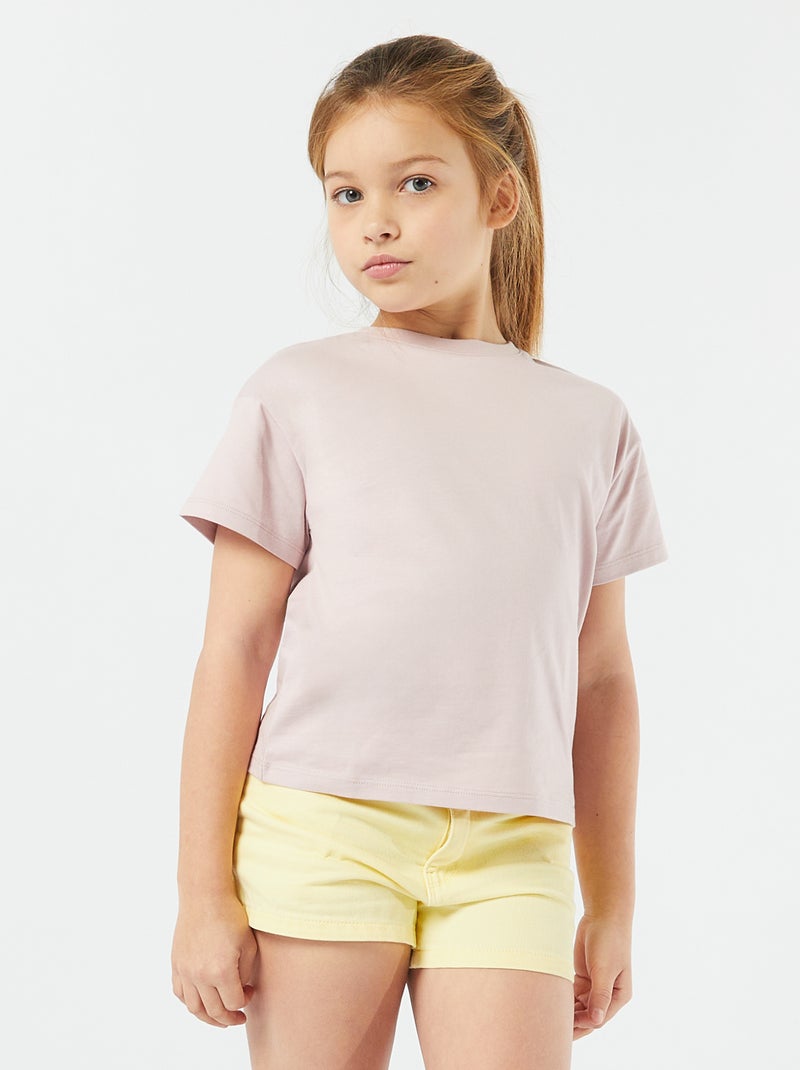 Short en jean Jaune - Kiabi