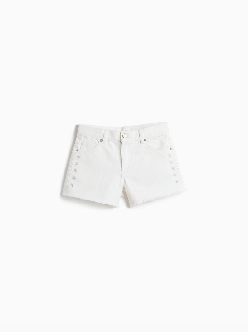 Short en jean, MO Fashion Blanc - Kiabi