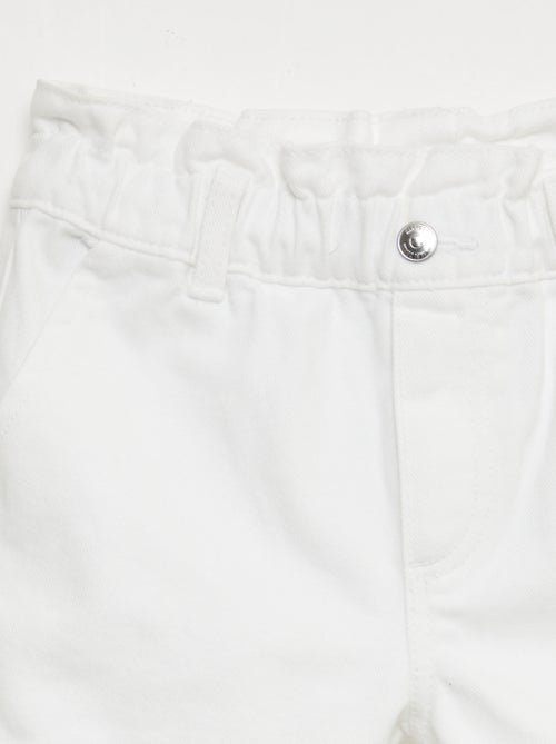 Short en jean paper bag - Kiabi