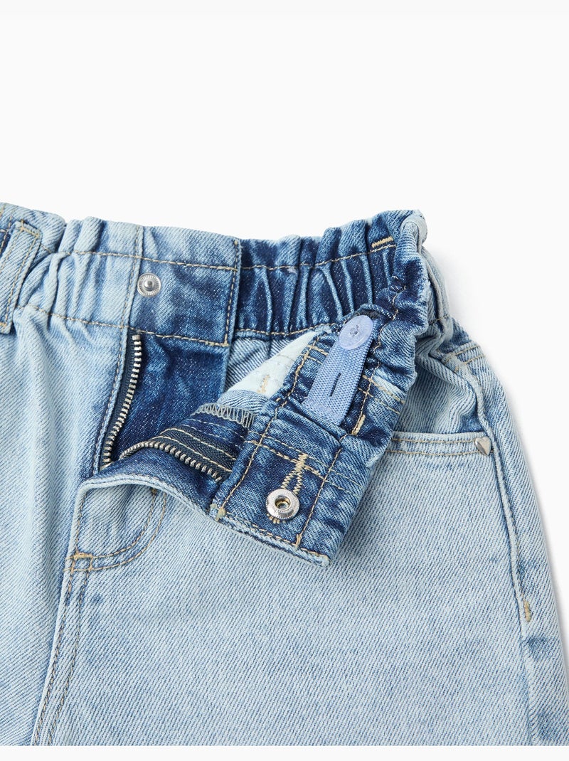 Short en jean paperbag, MO Fashion Bleu - Kiabi