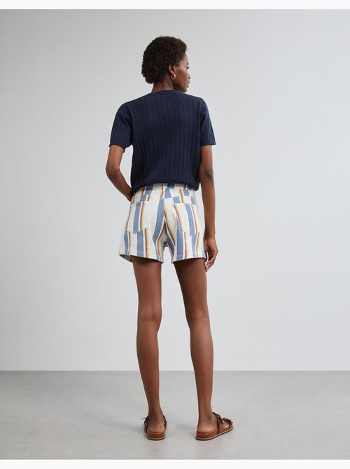 Short en jean rayé, mo fashion - Kiabi Short en jean rayé, mo fashion - Kiabi