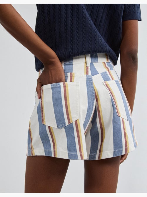 Short en jean rayé, mo fashion - Kiabi Short en jean rayé, mo fashion - Kiabi