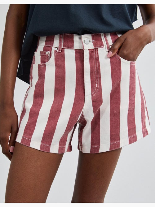 Short en jean rayé, mo fashion - Kiabi Short en jean rayé, mo fashion - Kiabi