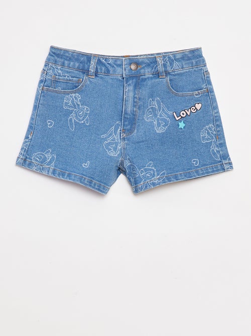 Short en jean 'Stitch' - Kiabi