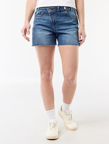 Short en jean taille haute
