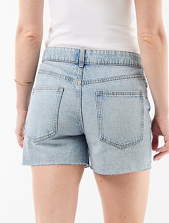 Short en jean taille haute