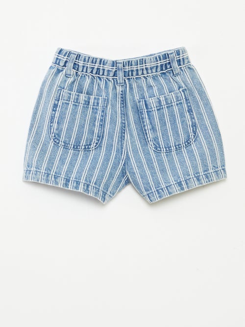 Short en jean taille haute - Kiabi